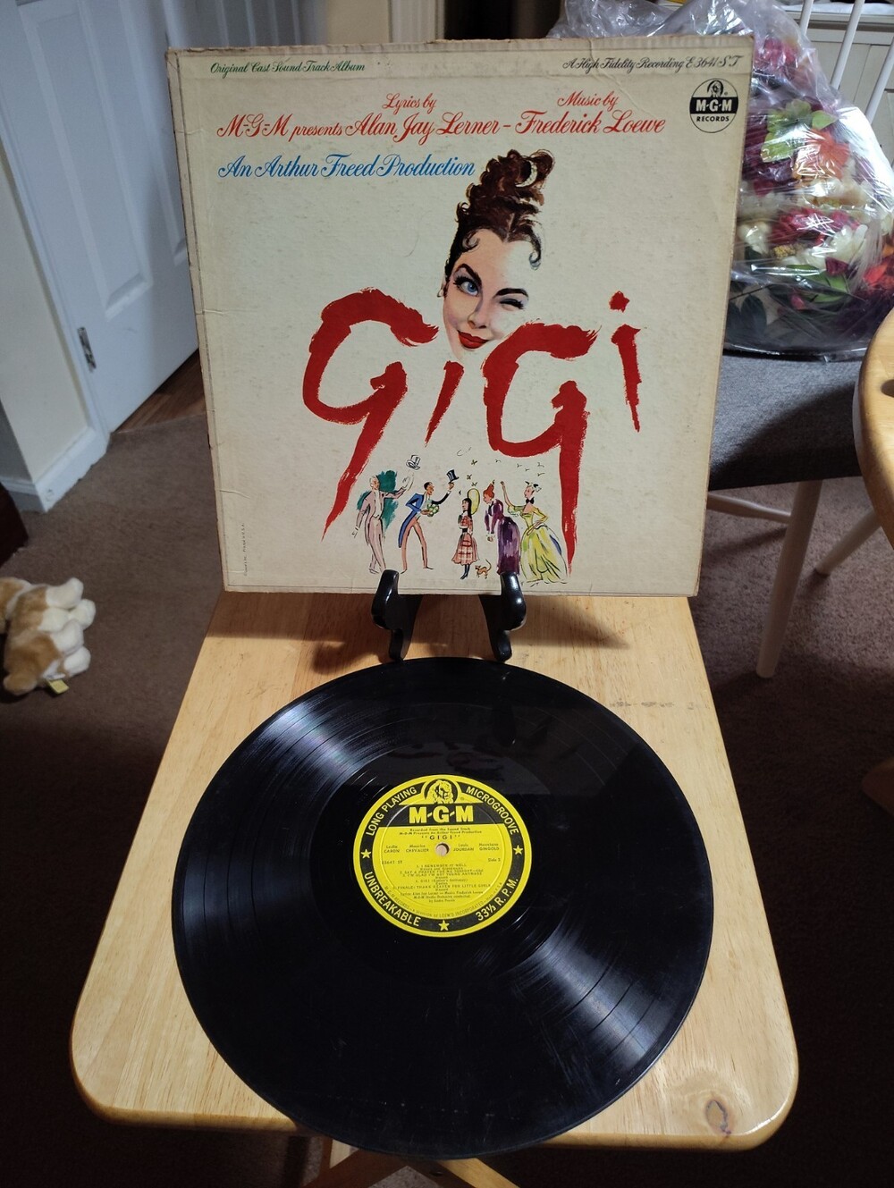 GIGI Soundtrack MGM 1958 LP Vinyl Record 12" MUSICAL Records